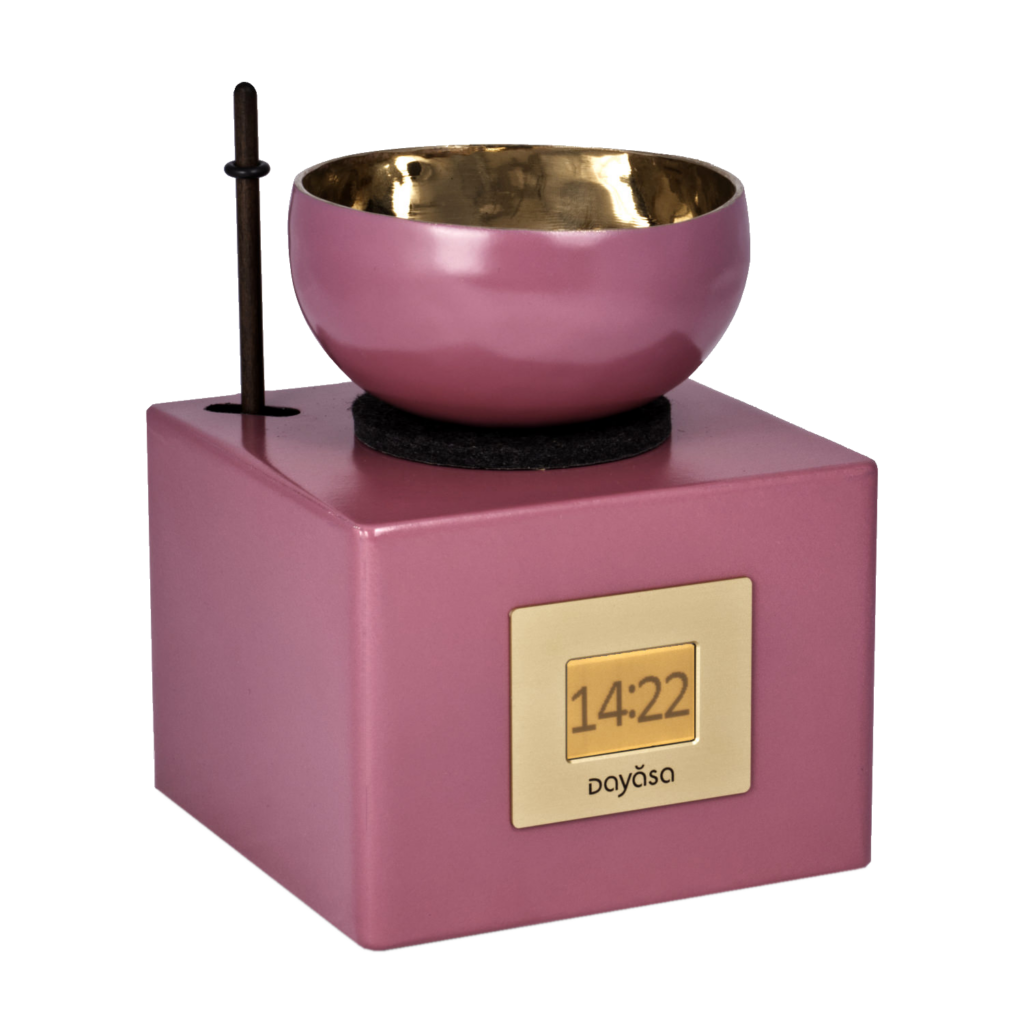 klangschalenuhr kaala pinkmit klangschale klangschalenuhr